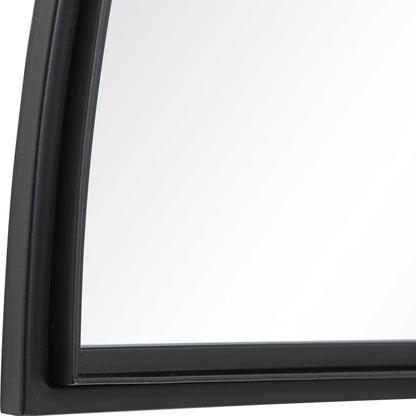 Rousseau - Iron Window Arch Mirror - Black