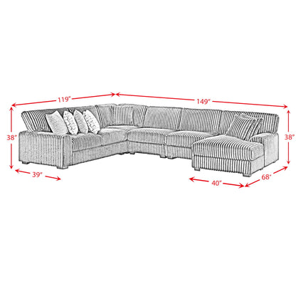 Nightfall - Sectional Set With 2 Pillows
