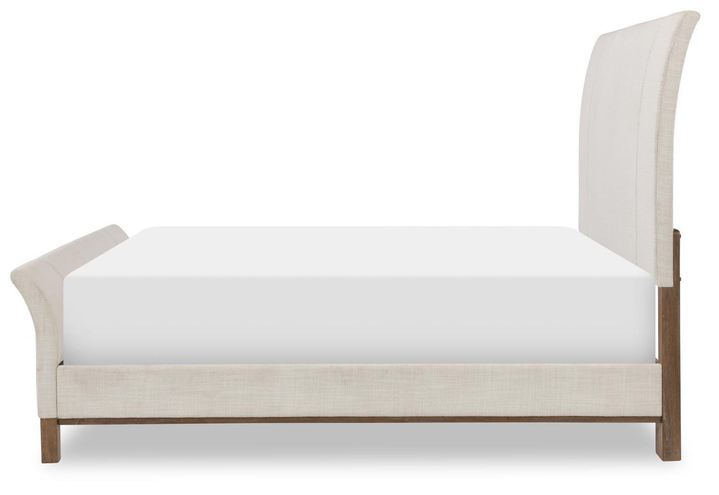 Harmony - Complete Upholstered Sleigh Bed - Ovation Tweed