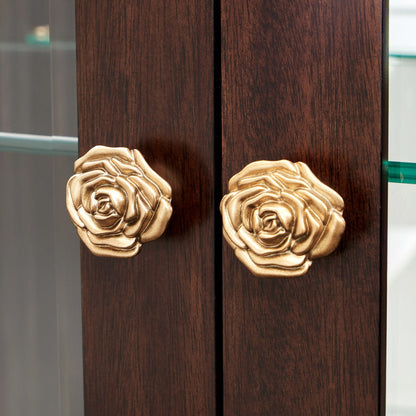 Camellia Field - Display Cabinet - Dark Brown