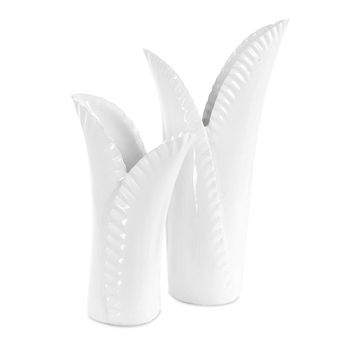 Leafscape - Vases (Set of 2) - White