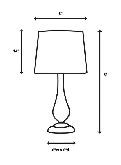 Volongo - Buffet Lamp - Stone Ivory