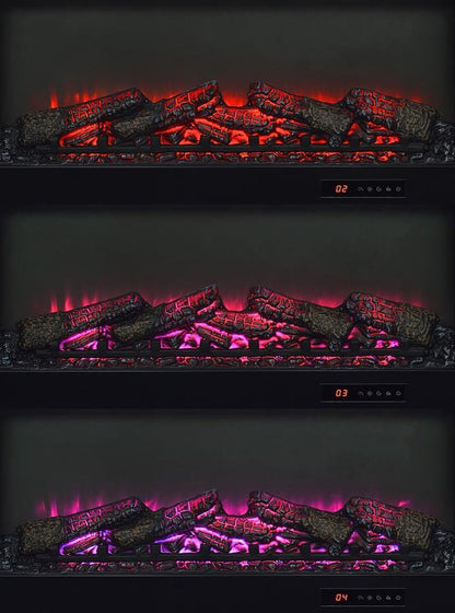 Enfield - 71" TV Stand Fireplace Media Console - Dark Pine