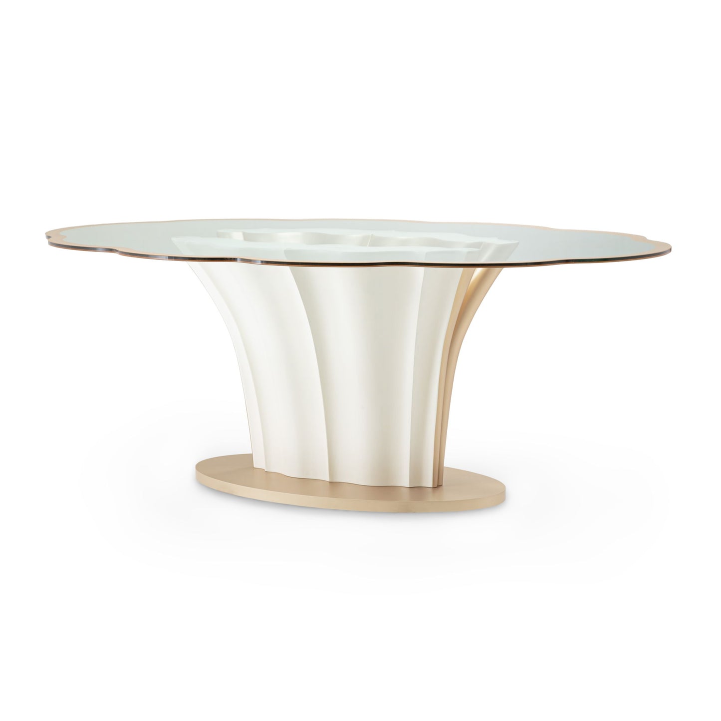 London Place - Entry Table - Creamy Pearl