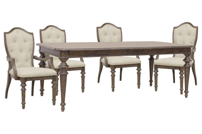 Saddle Creek - Extendable Leg Dining Table Set
