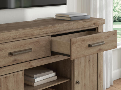 Garistyn - LG TV Stand With Fireplace Option