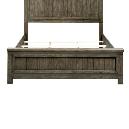 Thornwood Hills - Queen Panel Footboard - Rock Beaten Brown