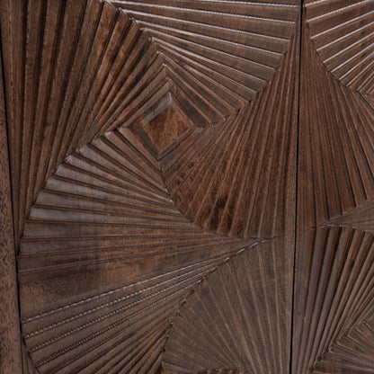 Lina - 4 Door Cabinet - Kona Brown