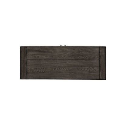 Allyson Park - 46" TV Console - Wirebrushed White / Charcoal