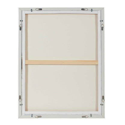 Simple Serenity - Framed Abstract Art - White / Light Blue