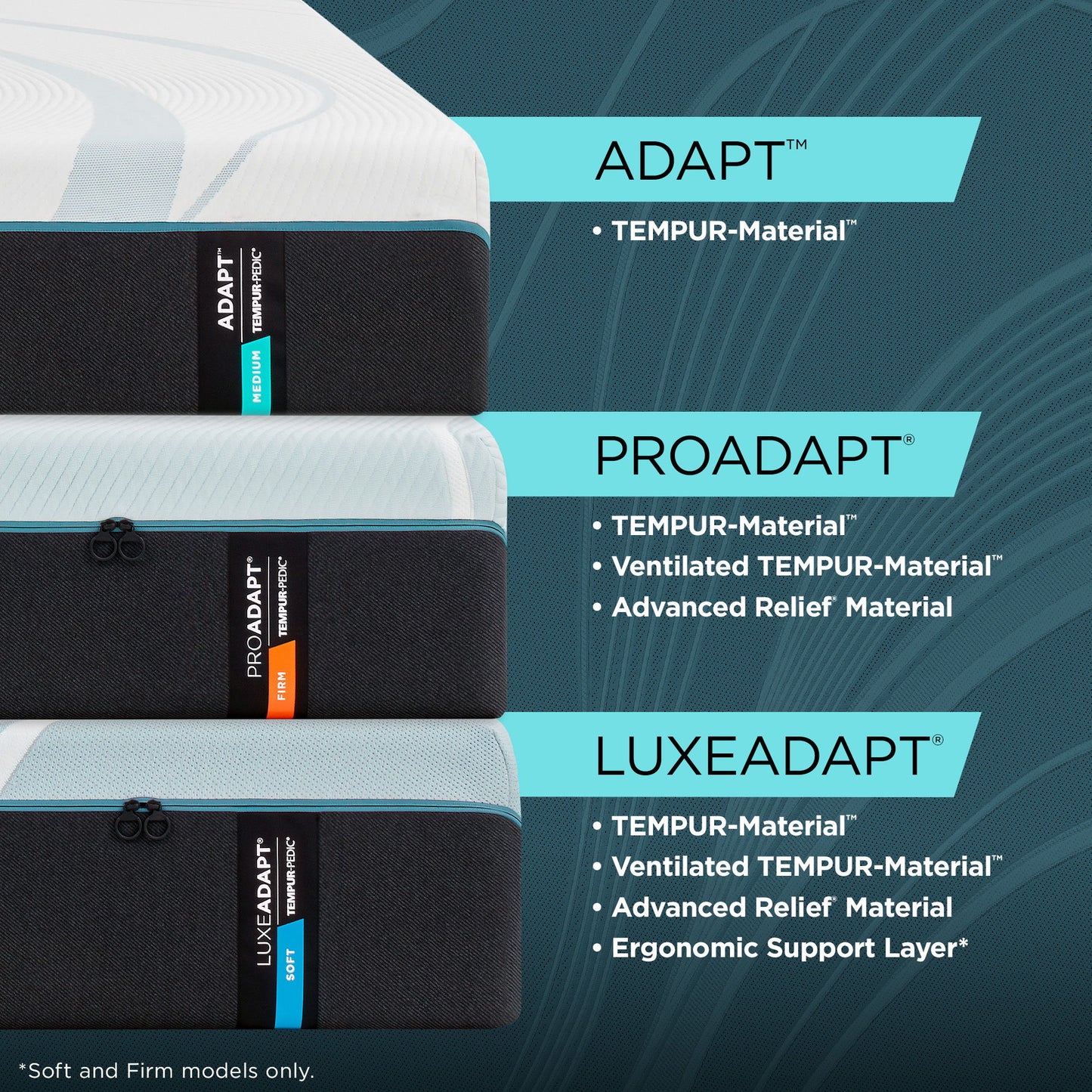 Tempur-Adapt - Adapt Medium Mattress