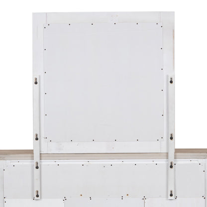 Heartland - Landscape Mirror - Antique White / Tobacco Tops
