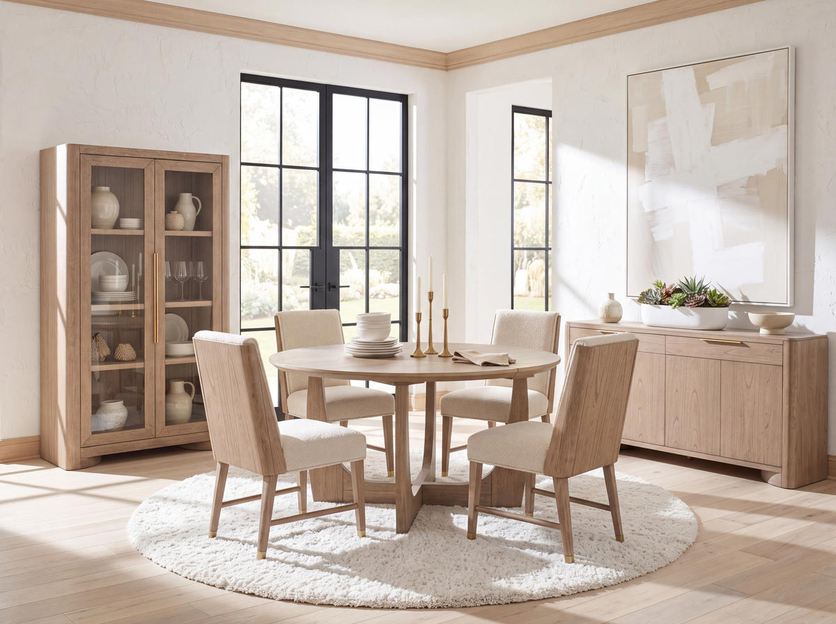 Alden - Wood Back Upholstered Side Chair (Set of 2) - Stonewashed