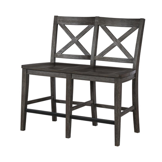 Briarwood - X-Back Counter Height Dining Bench - Sable