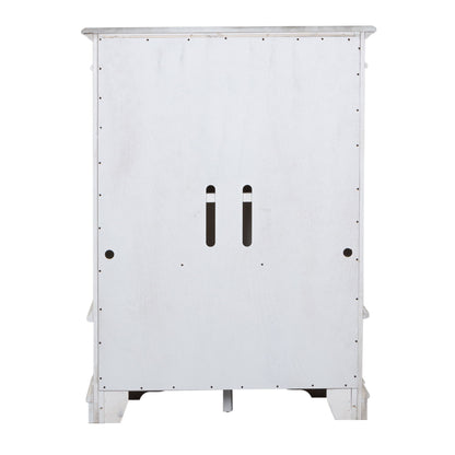 Abbey Park - Mirrored Door Chest - Antique White