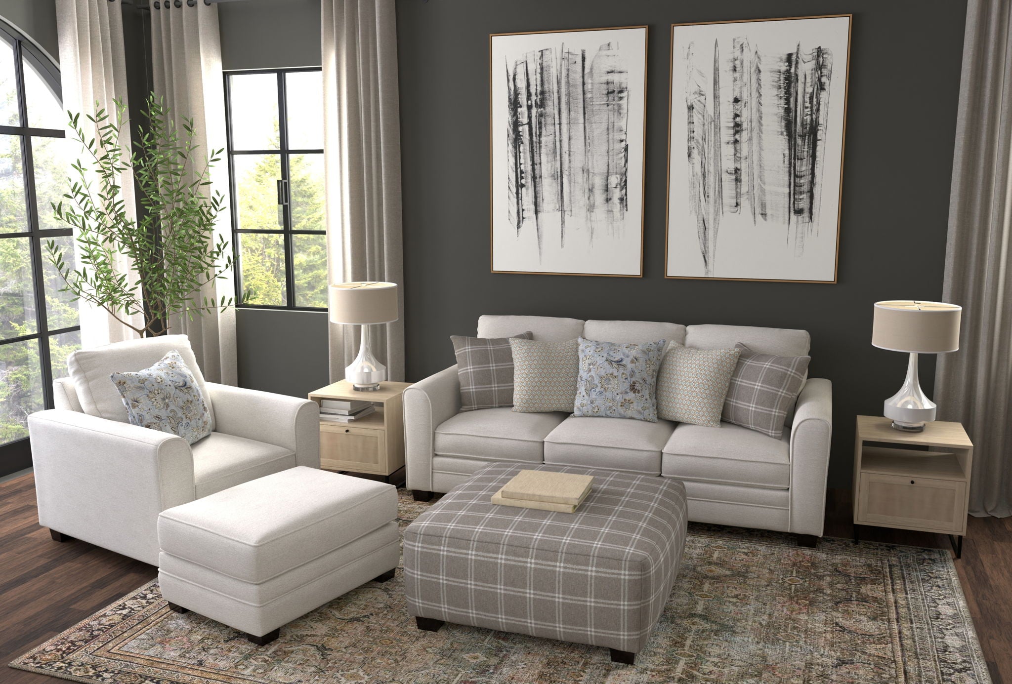 Jackson Magnolia Sofa