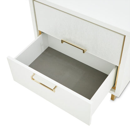 Palm Gate - Nightstand - Cloud White