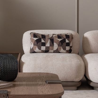 Bristol Point - Armless Chair - Fawn / Saddle Brown