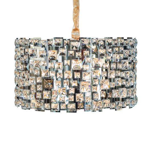 Michael Amini Lighting - Facets 6-Light Crystal Chandelier - Chrome
