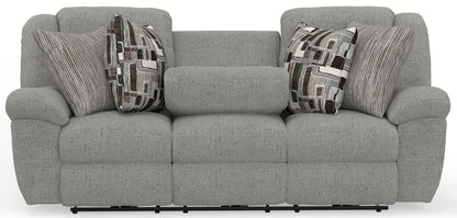 Trifecta - Sofa With 3 Recliners and Drop Down Table