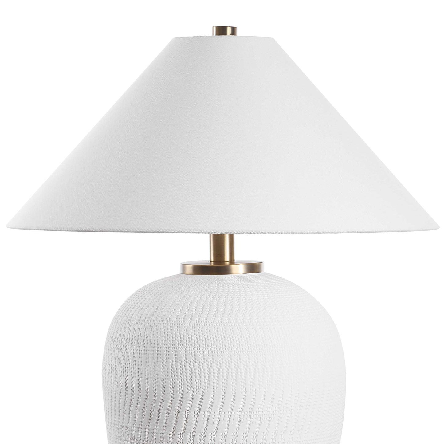 Merriton - Matt White Table Lamp - White