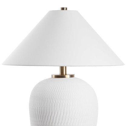 Merriton - Matt White Table Lamp - White