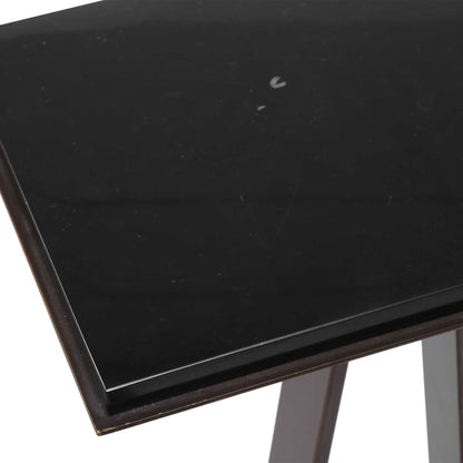 Galloway - Minimalist Accent Table - Black / Bronze