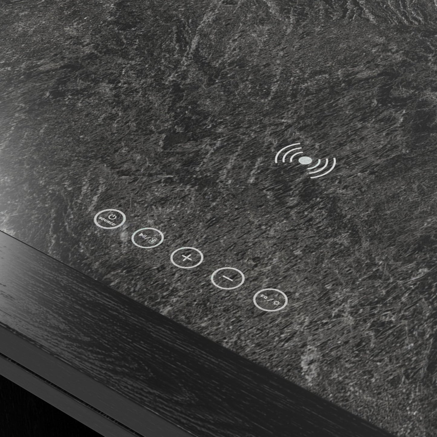 Halo - Smart Coffee Table With Fridge And Speaker - Black