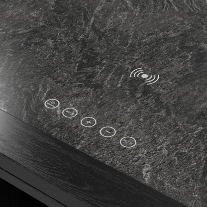 Halo - Smart Coffee Table With Fridge And Speaker - Black