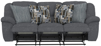 Trifecta - Sofa With 3 Recliners and Drop Down Table