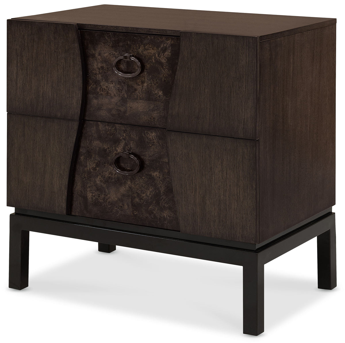 Modern Mosaic - Drawer Nightstand - Brown