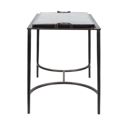 Eisen - Textured Glass Accent Table - Bronze