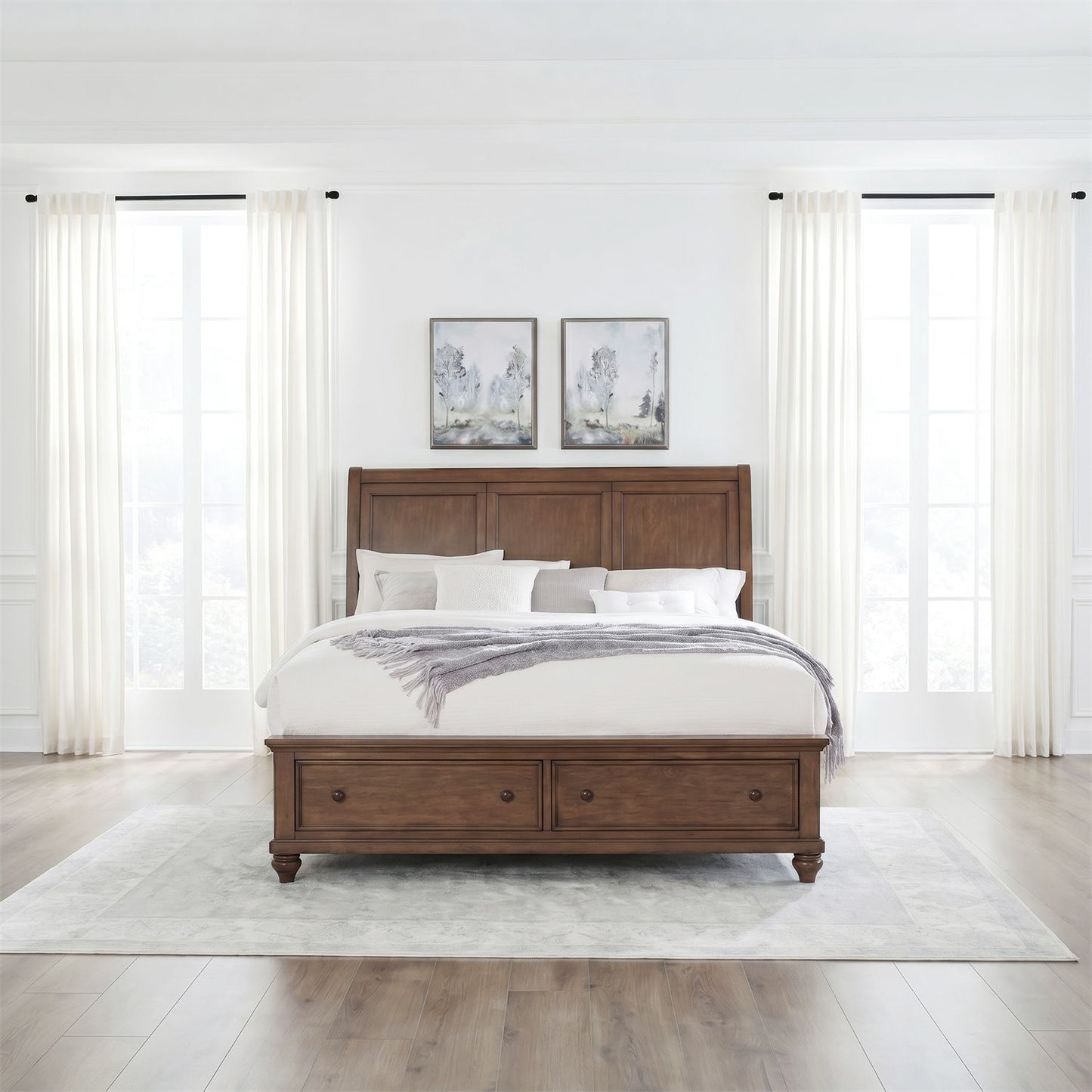 Twin Lakes - Queen Storage Footboard - Chestnut