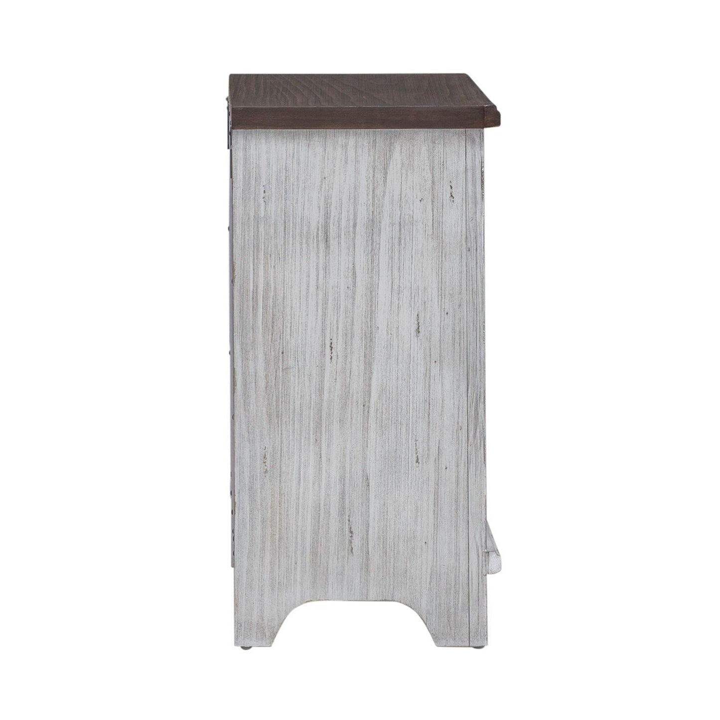 River Place - Right Pier Base - Riverstone White & Tobacco