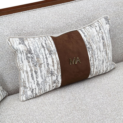 Houston - Sofa - Pebble / Walnut