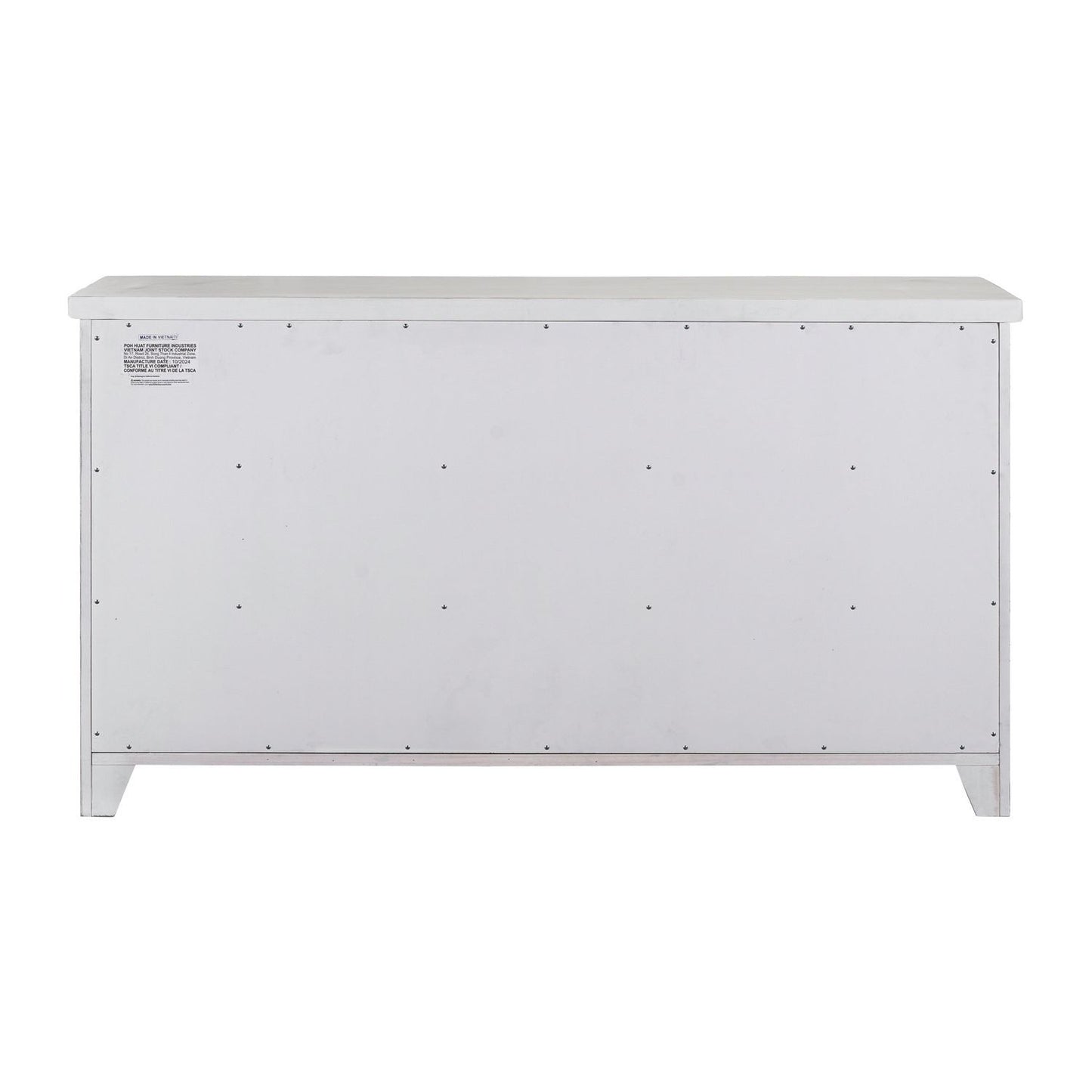 Backroads - 7 Drawer Dresser - White