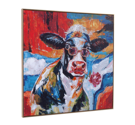 Cool Dude Framed Canvas - Red