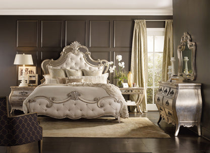Sanctuary - Bedside Table - Pearl Silver