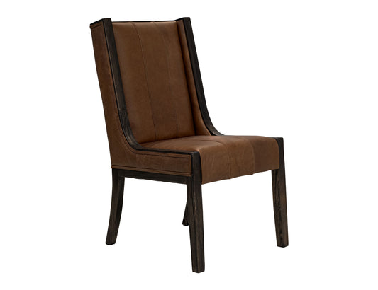 Balam - Leather Upholstered Chair (Set of 2) - Brown