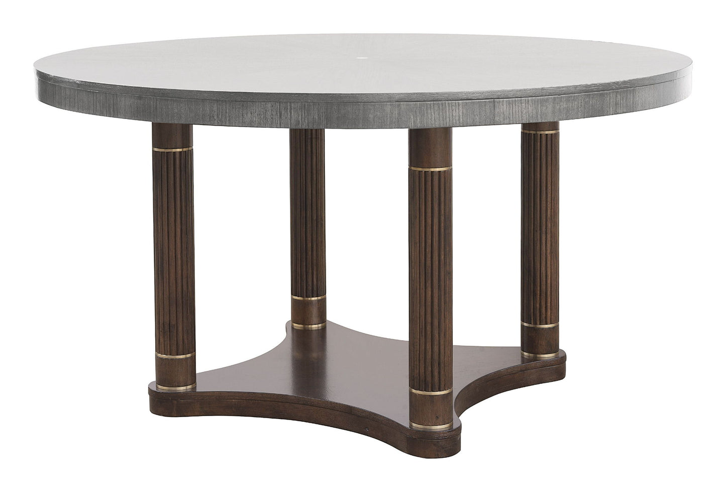 Asher Park - Round Table Base - Piano Brown