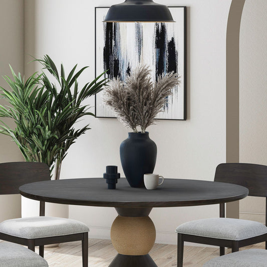 Briarcrest - 54" Pedestal Table Top - Dark Smoke