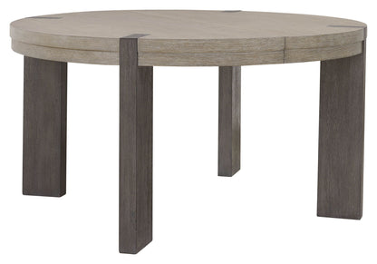 Anderson Park - Round Dining Table - Moose Trail / Frontier Brown