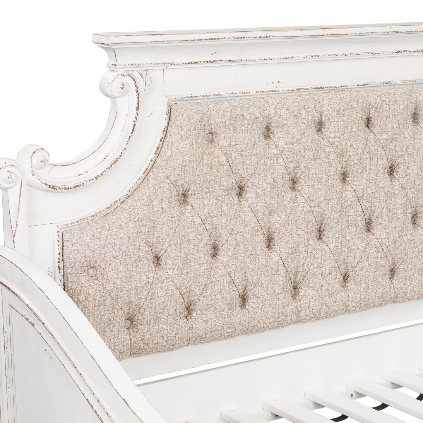 Magnolia Manor - Twin Daybed Upholstered Back - Antique White