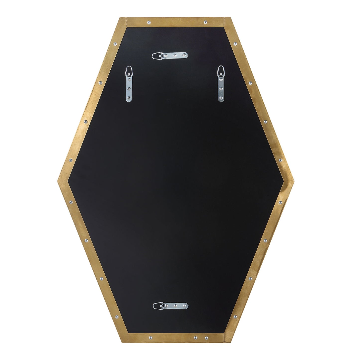 Ankara - Brass Hexagon Mirror