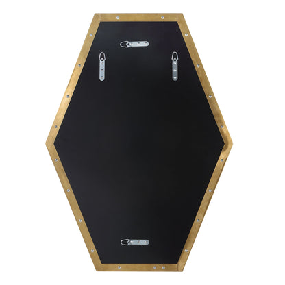 Ankara - Brass Hexagon Mirror