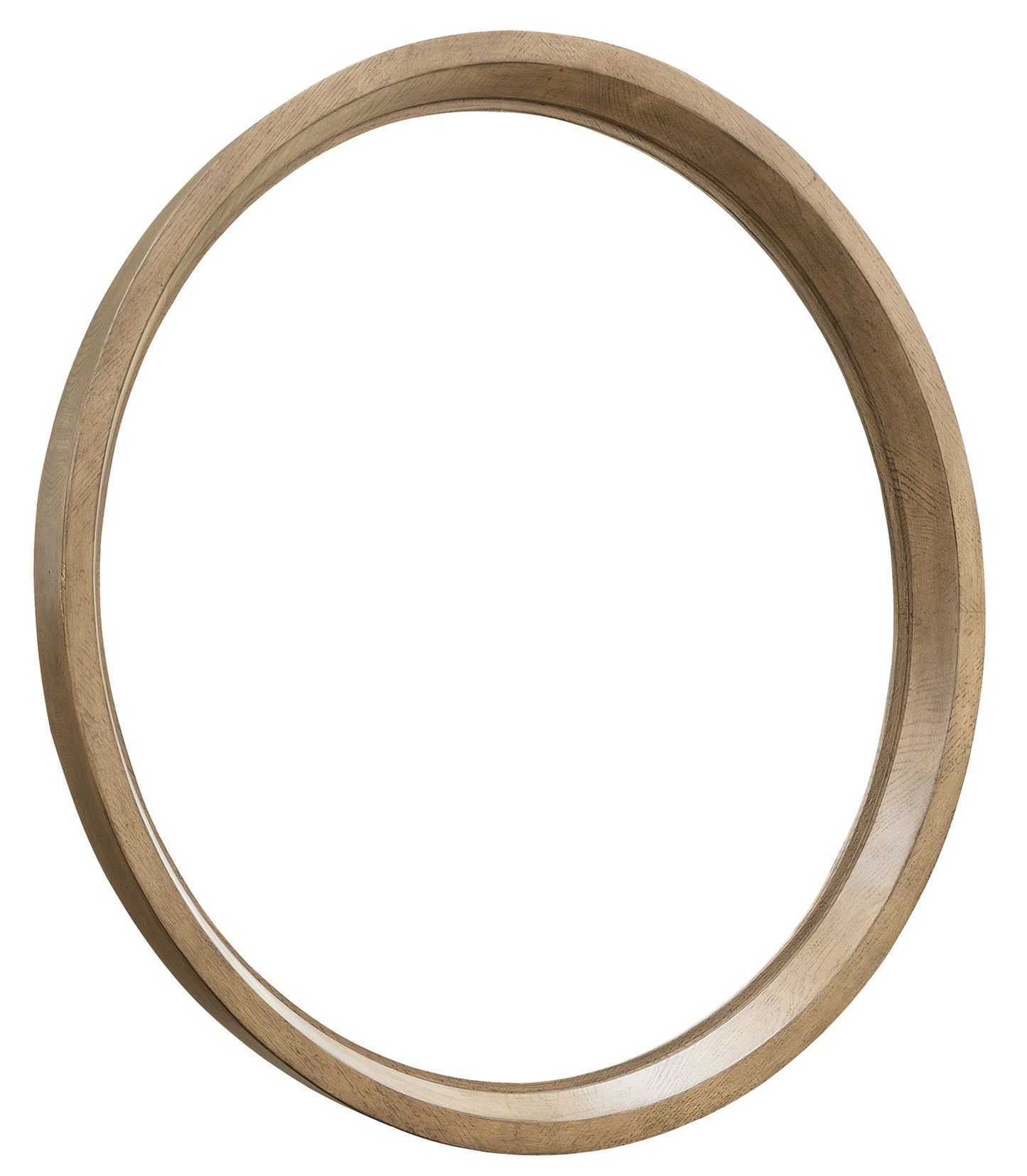 Leeza - Round Mirror - Brown