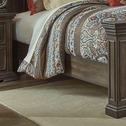 Big Valley - California King Panel Bed Rails - Brownstone