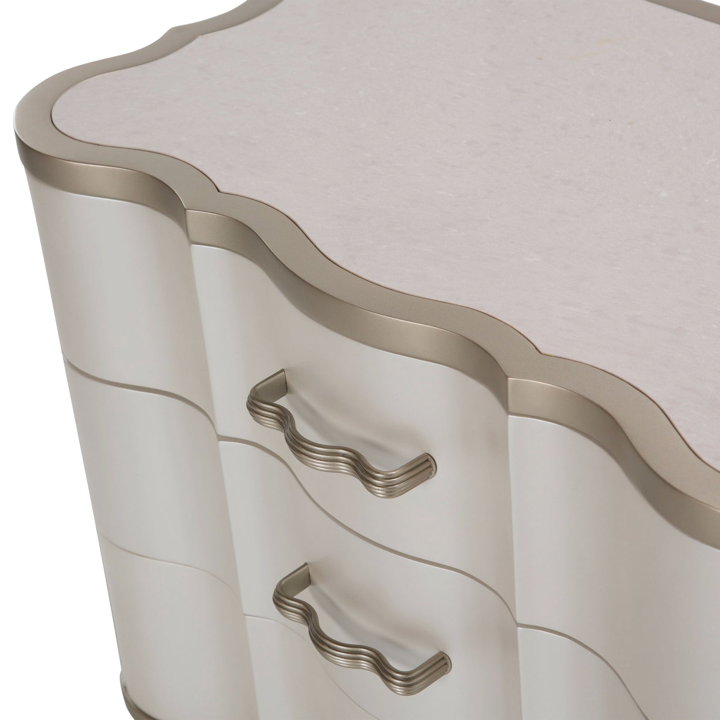 London Place - Nightstand - Creamy Pearl
