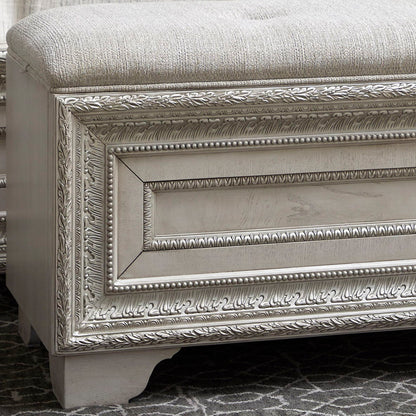 Camila - Storage Bed Bench - Creamy White