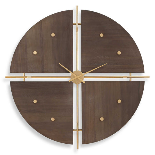 Walnut Elegance - Wall Clock